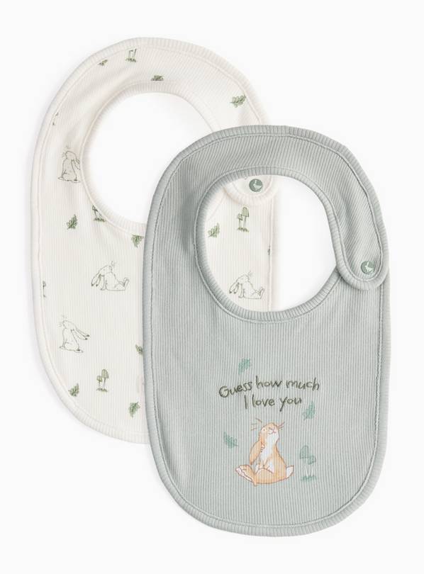 Green Guess How Much I Love You Bibs 2 Pack One Size